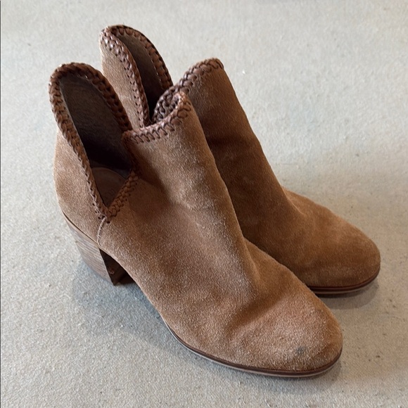 Frye Brown Suede Ankle Boots - Picture 1 of 5